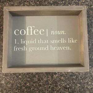 Gray Coffee Definition Wall Art